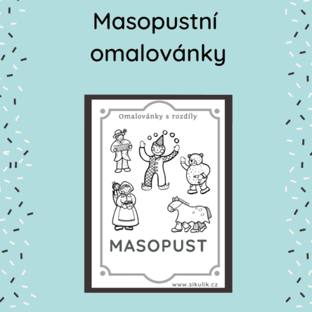 Omalovánkový sešit rozdíly MASOPUST